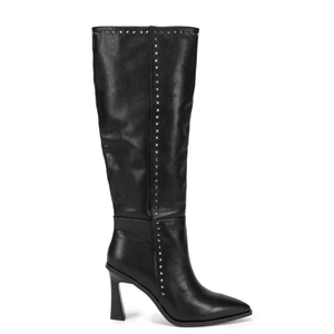 Bottes à Talons Alma En Pena Studded Boot Noir Jaune Femme | OEA-21447581